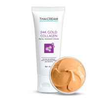 24k Gold Collagen Facial Massage Cream (Thaicream) - 40 ml. 24k Gold Collagen Facial Massage Cream (Thaicream) - 40 ml.
