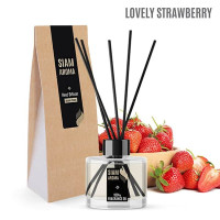 Lovely Strawberry Aromatherapy Reed Diffuser (Siam Aroma) - 100 ml. Lovely Strawberry Aromatherapy Reed Diffuser (Siam Aroma) - 100 ml.