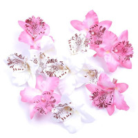 Orchid flower hair clip for women (8cm 3.15") - 1 pc. Orchid flower hair clip for women (8cm 3.15") - 1 pc.