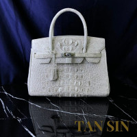 Bag of bones color crocodile genuine leather (TAN SIN) - 1pcs Bag of bones color crocodile genuine leather (TAN SIN) - 1pcs