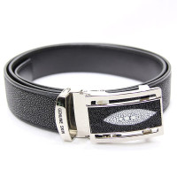Men's Natural Stingray Leather Belt (FINDIG) - Black. Men's Natural Stingray Leather Belt (FINDIG) - Black.