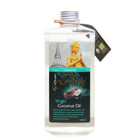 Coconut oil is virgin (Ratchaburi Province) - 500ml. Coconut oil is virgin (Ratchaburi Province) - 500ml.