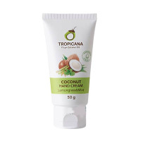 Coconut cream for hands Lemongrass & Mint (Tropicana) - 50g. Coconut cream for hands Lemongrass & Mint (Tropicana) - 50g.