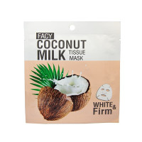 Tissue mask for face with coconut oil and milk (FACY) - 21g. Tissue mask for face with coconut oil and milk (FACY) - 21g.