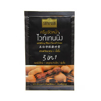Whitening cream scrub with tamarind 3 in 1 (Supaporn) - 12g. Whitening cream scrub with tamarind 3 in 1 (Supaporn) - 12g.