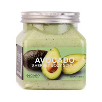 Avocado Brightening Sherbet Salt Scrub (SCENTIO) - 350ml. Avocado Brightening Sherbet Salt Scrub (SCENTIO) - 350ml.