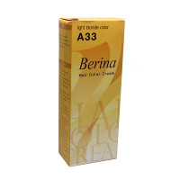 Cream paint light blonde for hair - A33 (Berina) - 60g. Cream paint light blonde for hair - A33 (Berina) - 60g.