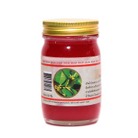 Red Thai balm for body warming (Rajvijn) - 100g. Red Thai balm for body warming (Rajvijn) - 100g.