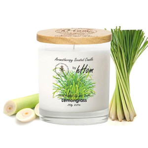 Lemongrass Aromatherapy Soy Wax Candle (H-hom) - 250g. Lemongrass Aromatherapy Soy Wax Candle (H-hom) - 250g.