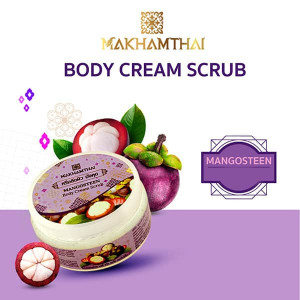 Skin scrubbing cream mangosteen beautiful clear formula without acne (Makhamthai) 100g. Skin scrubbing cream mangosteen beautiful clear formula without acne (Makhamthai) 100g.