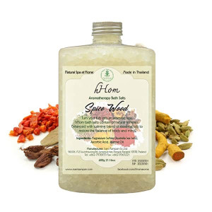 Aromatherapy salt soak Spice Wood scent (H-Hom) - 600g. Aromatherapy salt soak Spice Wood scent (H-Hom) - 600g.