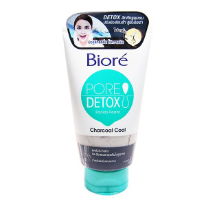 Pore Detox Facial Foam Charcoal Cool (Biore) - 100g. Pore Detox Facial Foam Charcoal Cool (Biore) - 100g.