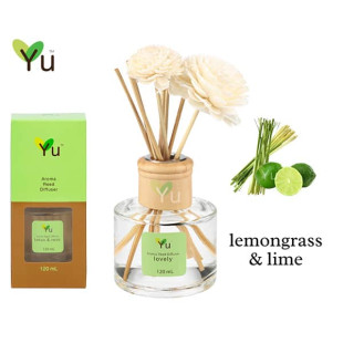 Lemongrass & Lime  Aromatherapy Reed Diffuser (Ya) -  120 ml.