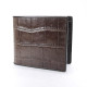 Men's wallet 100% genuine crocodile leather brown AD028 (Findig) - 1 pc.