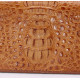 Women's clutch made from 100% genuine crocodile leather tan (Findig) - 1 pc. Women's clutch made from 100% genuine crocodile leather tan (Findig) - 1 pc.